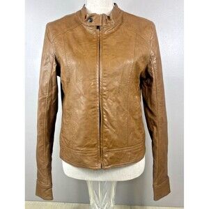 Cruel Women's Brown Vegan Leather Jacket - Size Small